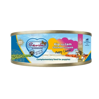 Afbeelding van Renske Blik Vers Gestoomd Complete Menu Puppy Kip Lam 95 gr