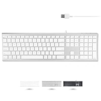 Afbeelding van Macally ACEKEY US, Ultra Slim USB A toetsenbord voor Mac, US QWERTY Key Cap lay out
