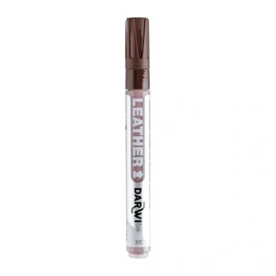 Afbeelding van DARWI Leerverf, marker, kant, 2 mm, 6 ml, cacao