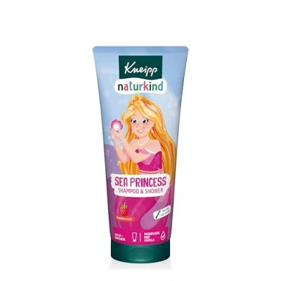 Image de Kneipp Naturkind Shampoing et douche pour enfant 2 en 1 avec parfum framboise Sans larmes facile à peigner Végétalien 200 ml
