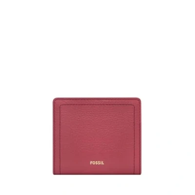Afbeelding van FOSSIL Leren Portemonnee Logan RFID Small Bifold mohair Roze