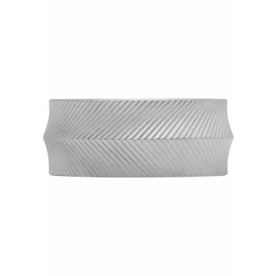 Afbeelding van Fossil heren Harlow ring JF045680409 in de kleur Zilver, maat: US 12 = 21,4 mm