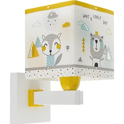 Afbeelding van Dalber hello little Kinderkamer wandlamp Wit