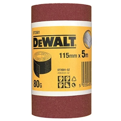 Afbeelding van DEWALT DT3581 QZ schuurpapier rol 115mm x 5m, korrel 80