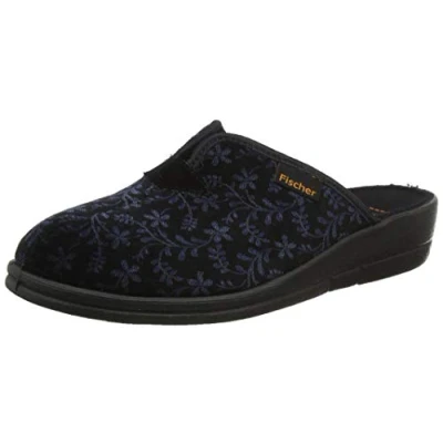 Afbeelding van Fischer Dames blauw donker pantoffels maat 42