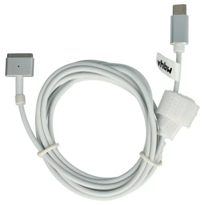 Afbeelding van vhbw USB type C naar MagSafe 2 adapterkabel compatibel met Apple Macbook Pro 13 inch (eind 2012 2017) notebook, laptop, 170 cm, 65 W, PVC