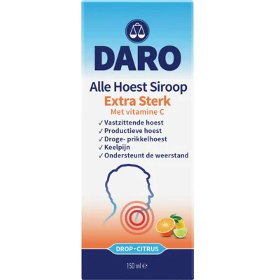 Afbeelding van Daro Alle Hoest Siroop Extra Sterk met Vitamine C