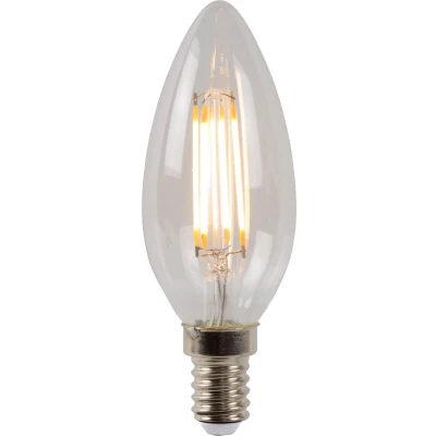 Afbeelding van Lucide C35 Filament lamp Ø 3,5 cm LED Dimb. E14 1x4W 2700K Transparant