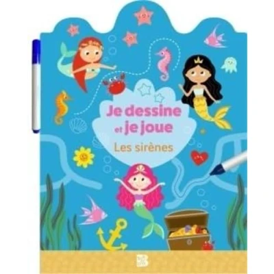 Afbeelding van je dessine et joue (wipe &amp; clean): Les sirènes