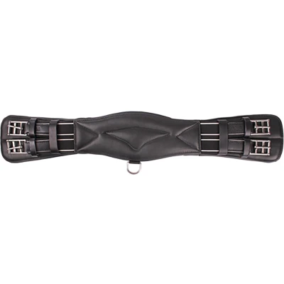 Afbeelding van Horka Singel Dressuur Zacht Gevoerd Leer Zwart/zilver 60cm