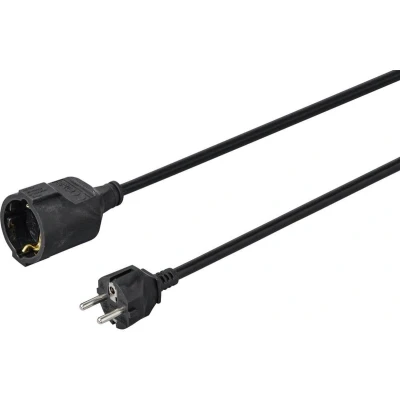 Afbeelding van Sygonix SY 4872640 Stroom Verlengkabel 16 A Zwart 10.00 m H05VV F 3G 1,5 mm²