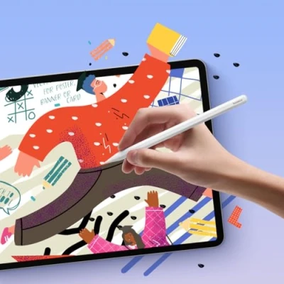 Afbeelding van Baseus Stylus Pen geschikt voor alle iPads vanaf 2018 Pencil Palm rejection 125 mAh Smooth writing Oplaadbaar Wit