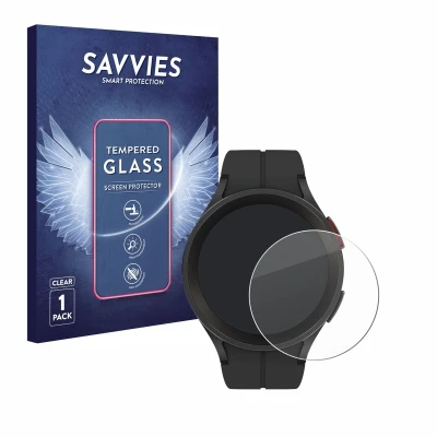 Afbeelding van Savvies Glas Screenprotector voor Samsung Galaxy Watch 5 Pro Gehard Beschermglas 9H