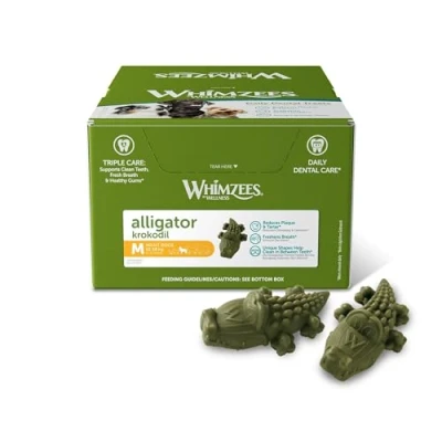 Afbeelding van Whimzees Krokodil Hondensnacks Dental 8.7 cm Medium