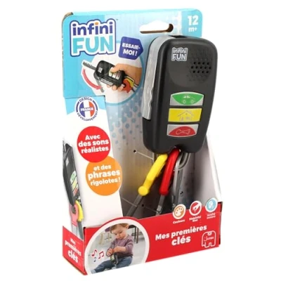 Afbeelding van Infini Fun Mes premières clés Jouet d&#039;imitation Multi Apprentissage éducatif électronique pour bébé et Enfant dès 12 Mois