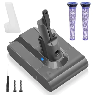 Afbeelding van Waitley V7 reservebatterij 6000 mAh voor Dyson V7, geschikt SV11, Absolute, Animal Motorhead, Trigger, Boat, Fluffy HEPA, Mattress