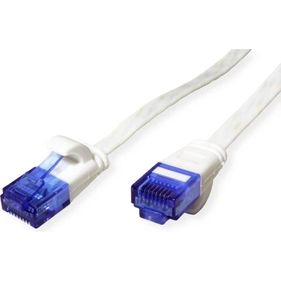 Afbeelding van VALUE UTP patchkabel, Cat.6A (Class EA), extra plat, wit, 1,5 m