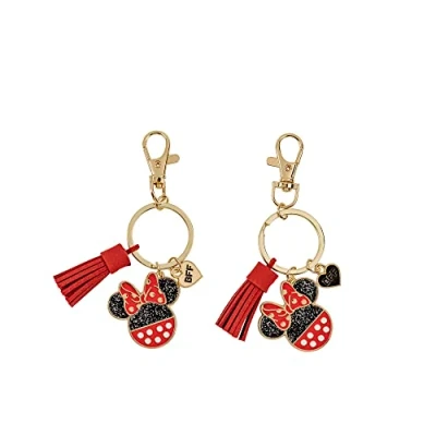 Afbeelding van Peers Hardy Disney Minnie Mouse sleutelhangerset rood, zwart en goud