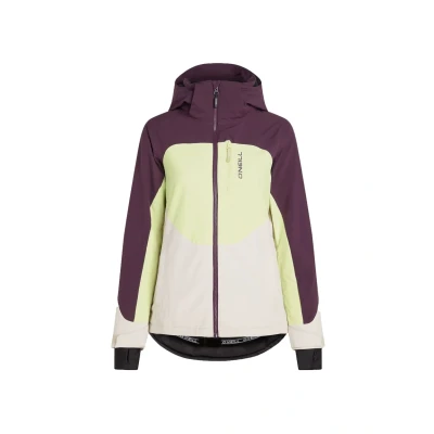 Afbeelding van O&#039;Neill Carbonite Snowboardjas, Dames, Maat: XS, Aubergine colour block