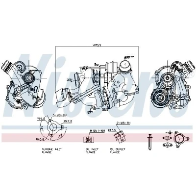Afbeelding van Turbocharger NISSENS 93310
