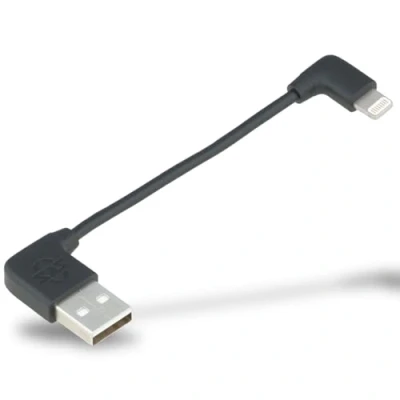 Afbeelding van SKS GERMANY COMPIT Lightning kabel, korte oplaadkabel, met hoekstekker (accessoire voor System, het opladen COM/unit, praktisch en discreet) Eén maat zwart
