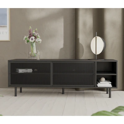 Afbeelding van Sadie tv meubel 160 cm zwart