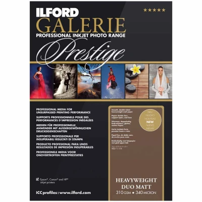 Afbeelding van ILFORD GALERIE Heavyweight Duo Matt 25 vellen A4 210 mm x 297