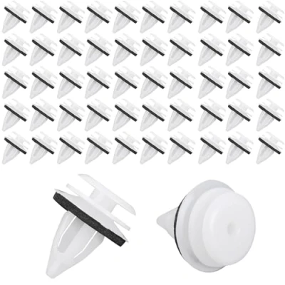 Afbeelding van volumoon 50 stuks universele bevestigingsclips voor deurbekleding, bumperbevestigingsclips, kunststof klinknagels, met sponskussen