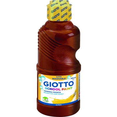 Afbeelding van Giotto Plakkaatverf School Paint Junior 250 Ml Bruin