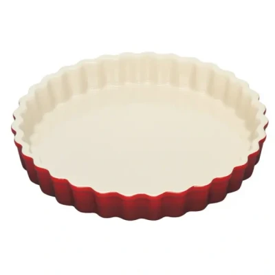 Afbeelding van Le Creuset Aardewerken Taartvorm In Kersenrood 24cm