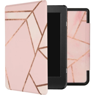 Afbeelding van Hoesje geschikt voor Kobo Nia iMoshion Design Slim Hard Case Bookcase Pink Graphic