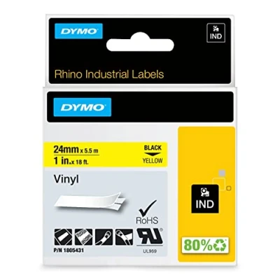 Afbeelding van Dymo 1805431 Tape Zwart op geel (24 mm)