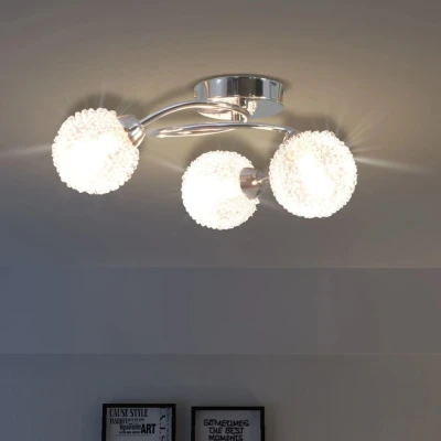 Afbeelding van Plafondlamp met 3 LED lampen G9 120 W