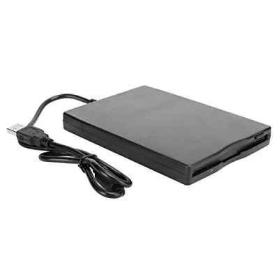 Afbeelding van externe diskettespeler USB 3,5 inch draagbaar, kaartlezer voor floppy drive, afneembare computer accessoires, plug and play, zwart