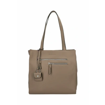 Afbeelding van TOM TAILOR schoudertas Winona Zip Shopper Taupe