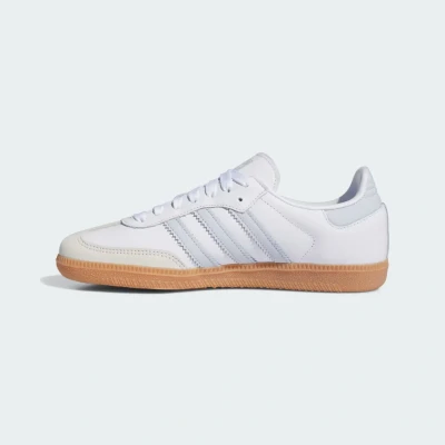 Afbeelding van adidas Originals Samba OG Unisex Sneakers laag, Maat: 35.5, Footwear white/halo blue/off white Leer