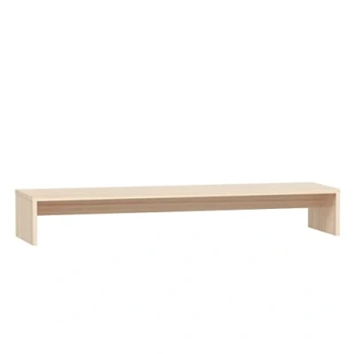 Afbeelding van vidaXL Monitorstandaard, 100 x 27 15 cm, massief grenenhout