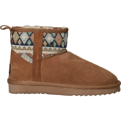 Afbeelding van Warmbat Australia Wallaby Snowboots, Dames, Maat: 39, Cognac Veloursleer