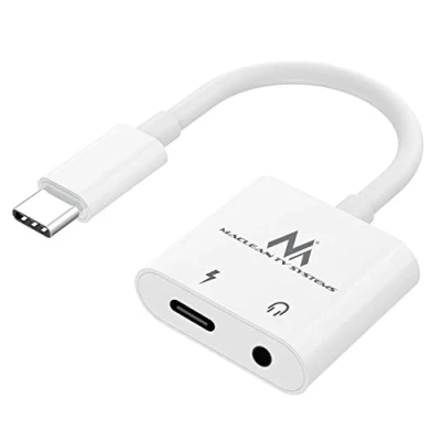 Image de Adaptateur USB Type C mini jack 35 mm Maclean MCTV 848 avec Power Delivery (PD) 30W
