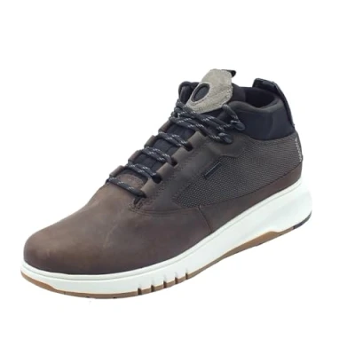 Afbeelding van Geox Aerantis 4X4 ABX Veterboots, Heren, Maat: 41, Dark coffee Leer en textiel