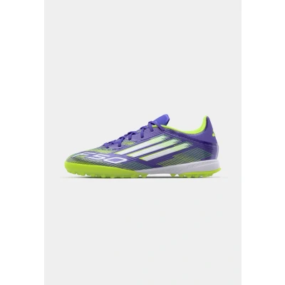 Afbeelding van adidas Performance F50 League TF Voetbalschoenen voor kunstgras, Heren, Maat: 40 2/3, Purple rush/footwear white/lucid lemon Textiel/ synthetisch