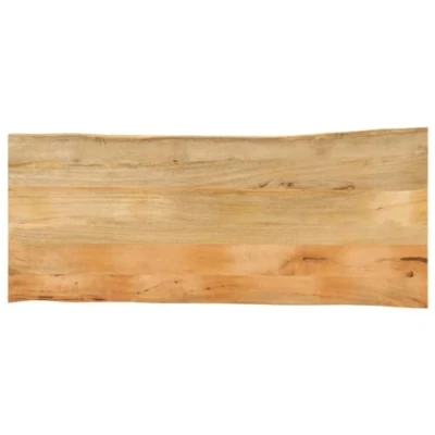 Afbeelding van vidaXL Tafelblad met natuurlijke rand 140x60x3,8 cm massief mangohout