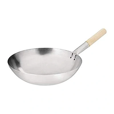 Afbeelding van Vogue zacht stalen wok met ronde bodem 35,5cm