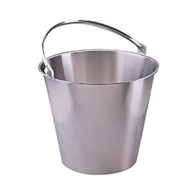 Image de Seau inox avec poignée 12 Litres Jantex Acier inoxydable12 x270mm