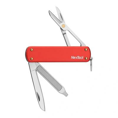 Afbeelding van Nextool Mini Zakmes RVS Rood 5 Functies