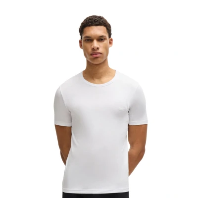 Afbeelding van HUGO BOSS heren T shirt met ronde hals in 3 pack de kleur Donkerblauw, maat: XXL