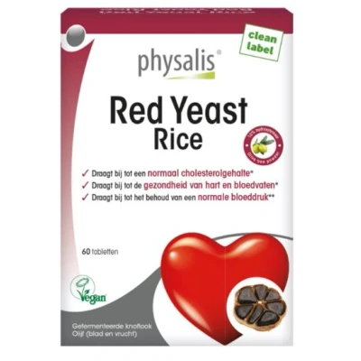 Afbeelding van Physalis Red Yeast Rice tab Tabletten 60pakket