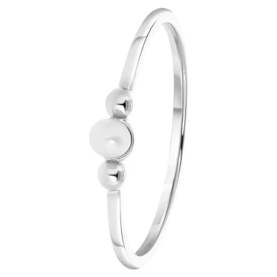 Afbeelding van Lucardi Ring silvercoloured, Dames, Maat: 50, Silver/coloured