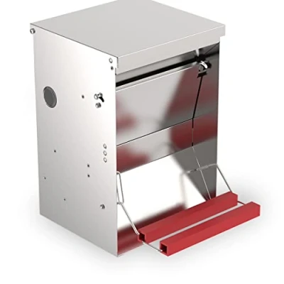Afbeelding van Duvoplus Voersilo Kip Automatische Trapbak Gegalvaniseerd 6kg 1st