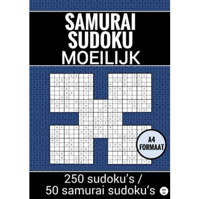 Image de Sudoku Moeilijk: Samurai Puzzels nr. 26